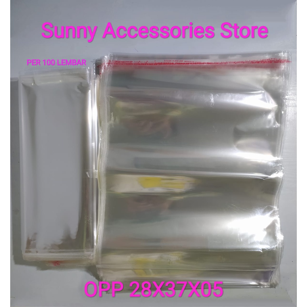 

Plastik OPP 28X37X05 (32 Mikron) Super King Premium Product Per 100 Lembar