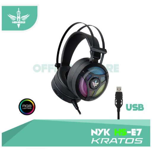 HEADSET GAMING NYK KRATOS RGB 7.1 HS-E7