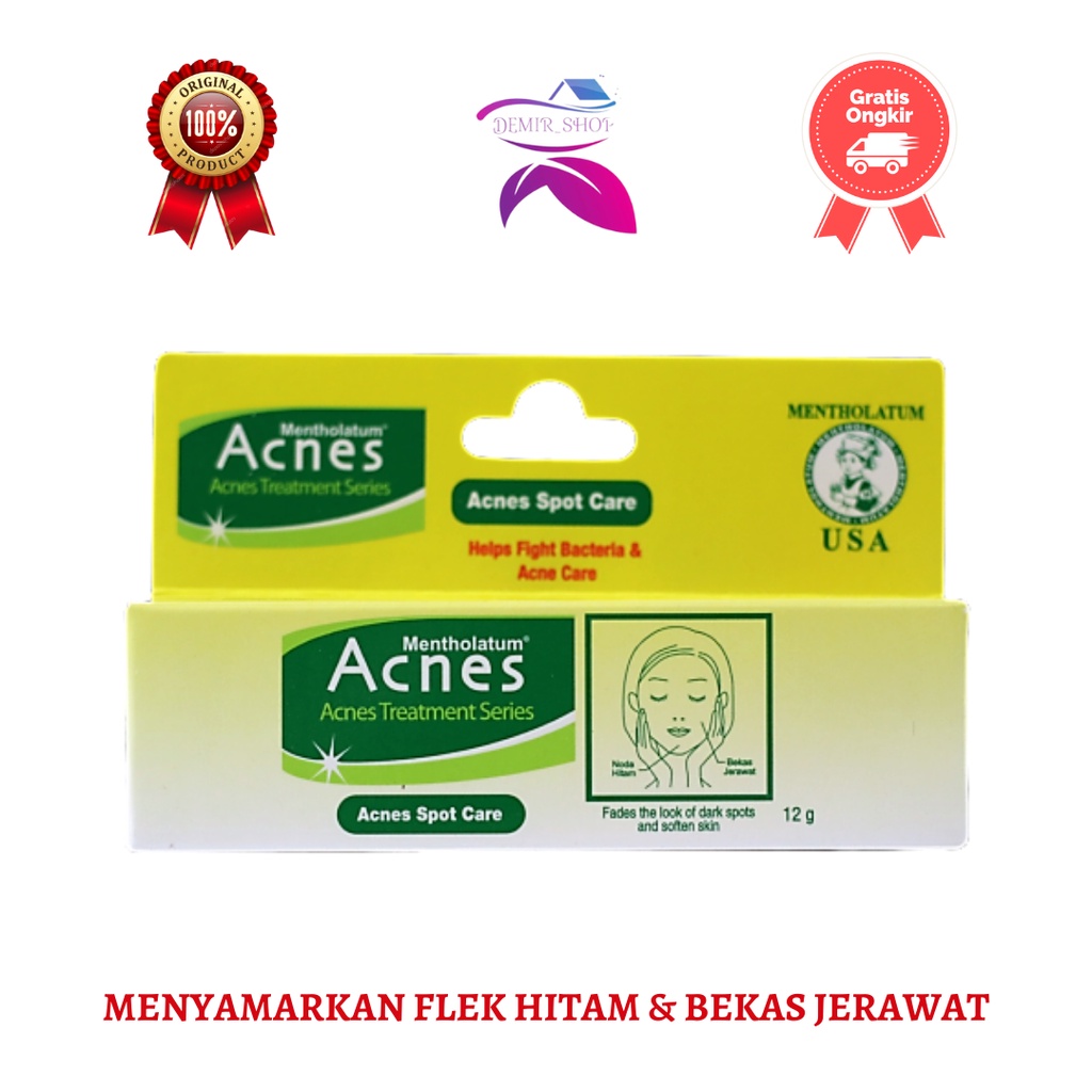 Acnes Spot Care 12 gr / Gel Penghilang Flek Hitam &amp; Bekas Jerawat