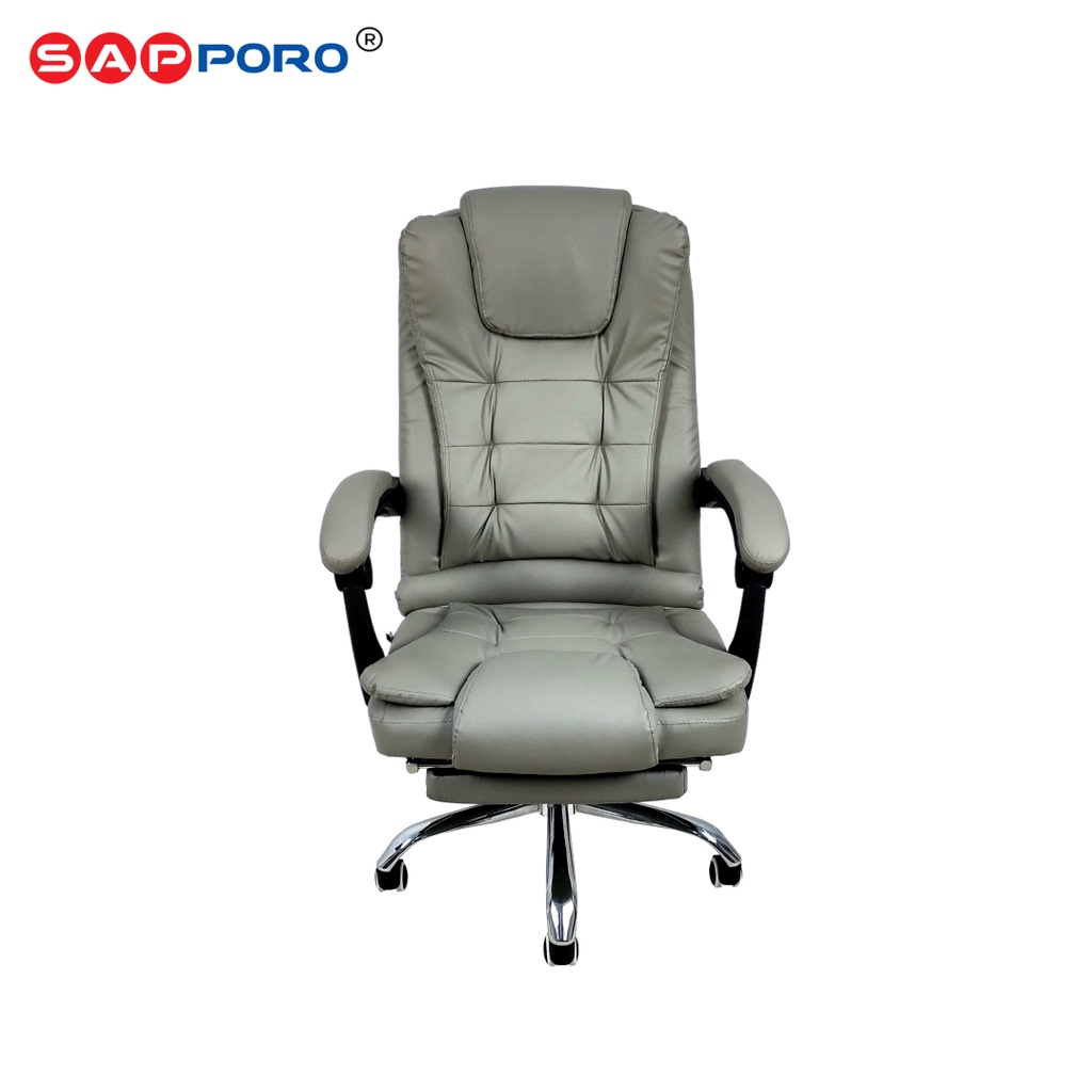 SAPPORO LEEDS - Kursi Kantor | Kursi Direktur | Office Chair-Grey
