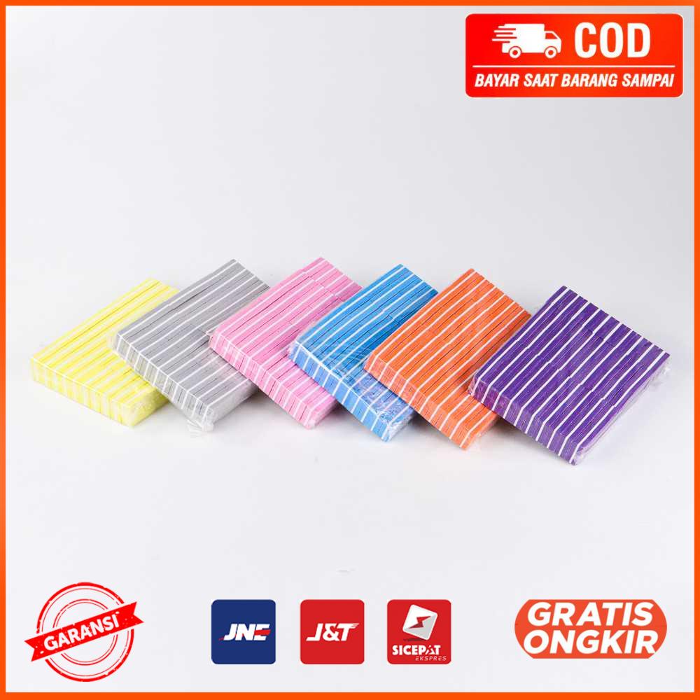 Balok Kikir Kuku Nail Polishing Block Manicure 50PCS