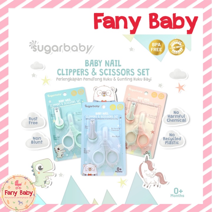 SUGAR BABY NAIL CLIPPERS &amp; SET