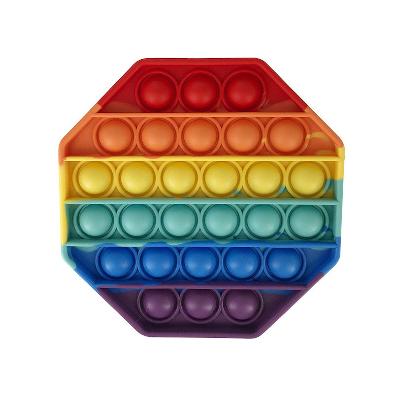 Paling murah !! pop it Pop Its rainbow multicolor Fidget Toy Push bubble Penghilang Stress