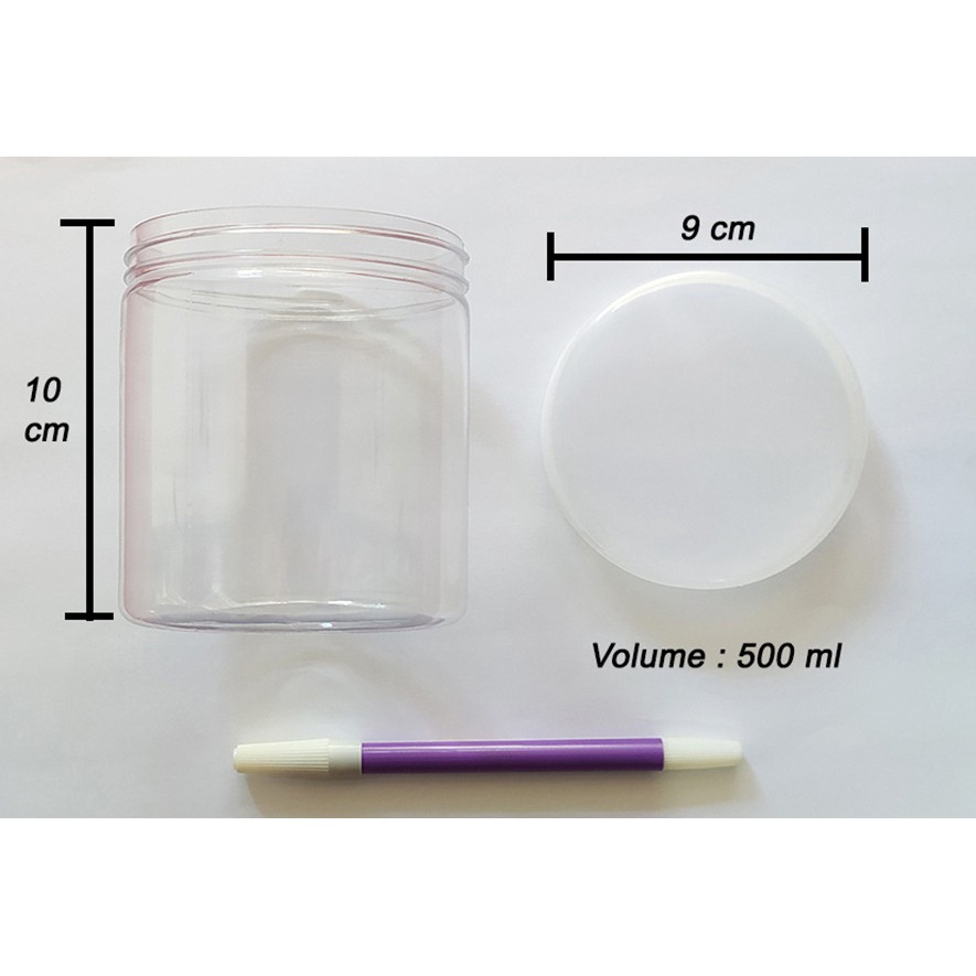 Toples Jar Toples Plastik PET 500ml Toples Botol Plastik Bening 500 ml