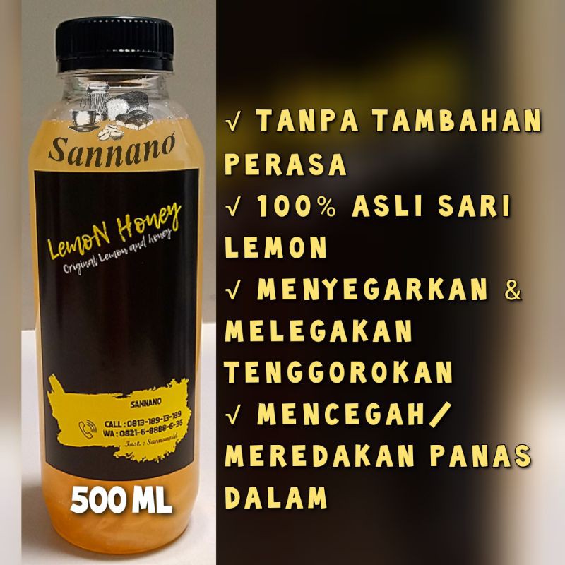 

Minuman Lemon Honey dlm botol 500ml (Homemade Sari Lemon/Jus)