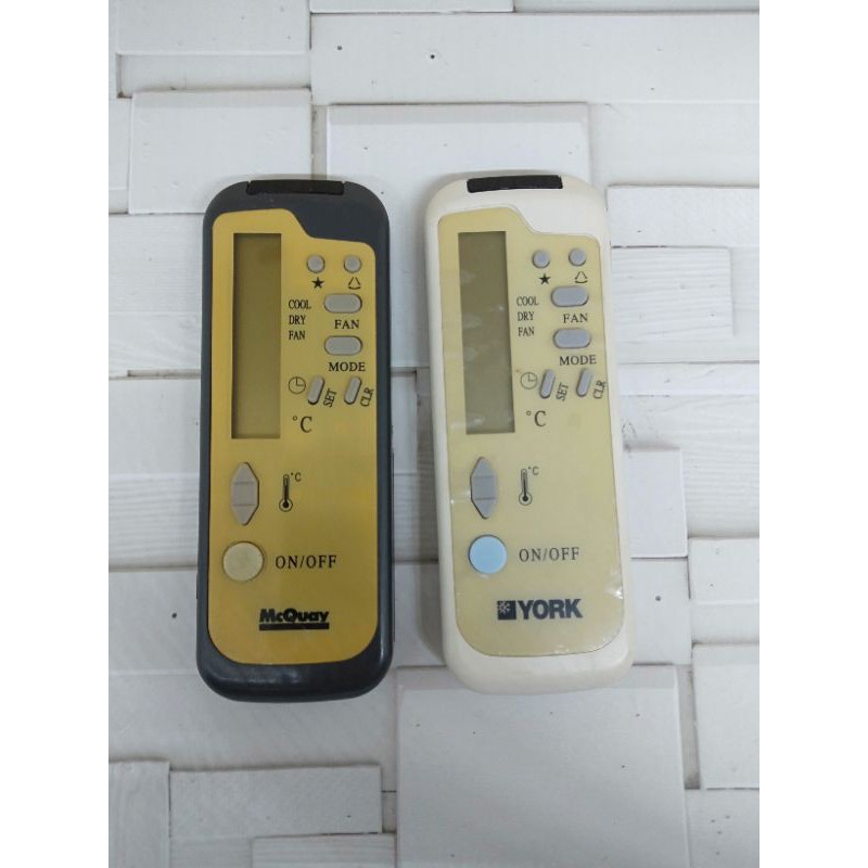 REMOTE REMOT AC YORK MCQUAY HG31ES ORIGINAL ASLI