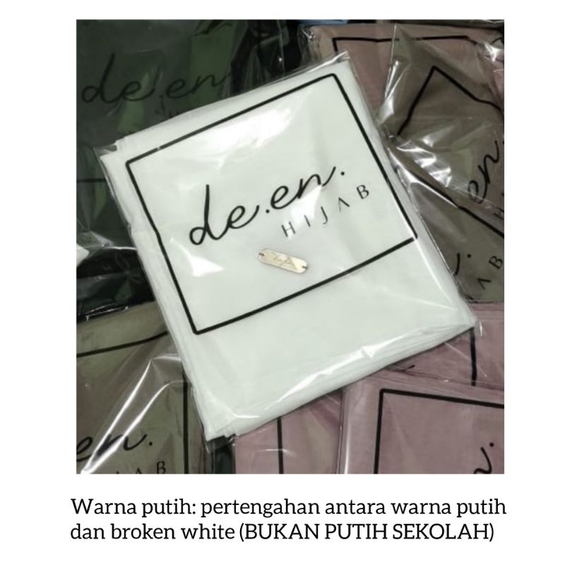 HIJAB SEGI EMPAT POLOS FATIMAH HIJAB POLLYCOTTON | BELLA SQUARE PREMIUM KERUDUNG POLOS-White