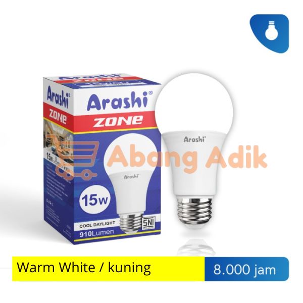 Arashi Lampu LED Zone 15w WW - Cahaya Kuning 15 watt w