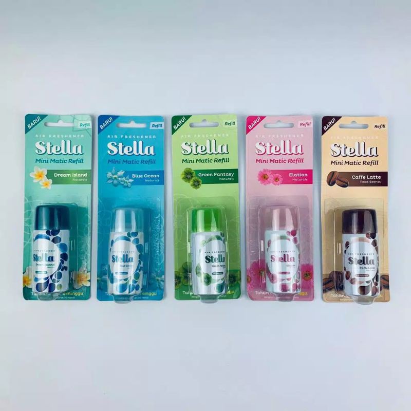 PROMO STELLA REFILL MINI MATIC 40 ML PENGHARUM RUANGAN MATIC / PEWANGI RUANGAN all varian