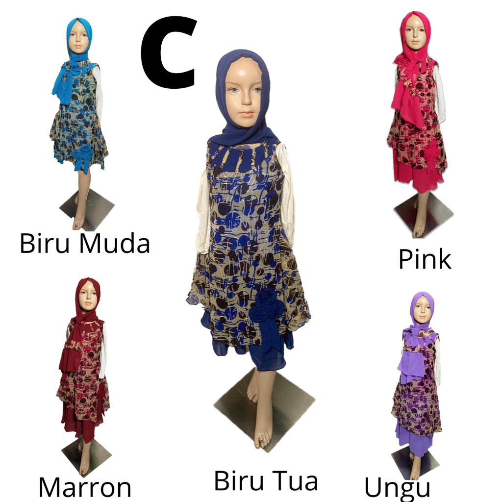 Termurah! Baju Muslim Anak Size 3 Tahun