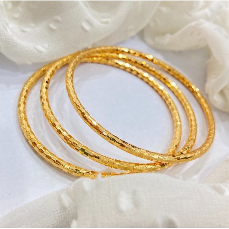 TERLARIS!! Gelang Keroncong Dewasa Gold 3 Pcs