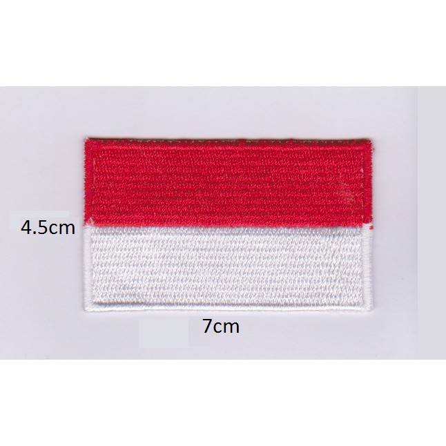 Jual Bordir Bendera Merah Putih 7x4cm | Shopee Indonesia