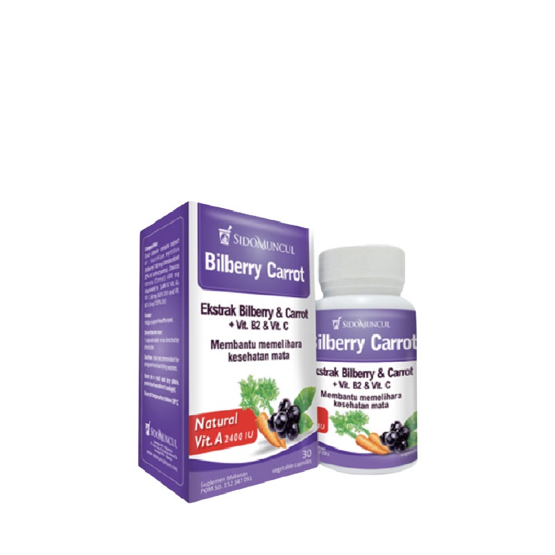 Jual Sido Muncul Herbal Bilberry Carrot 30 kapsul Shopee Indonesia