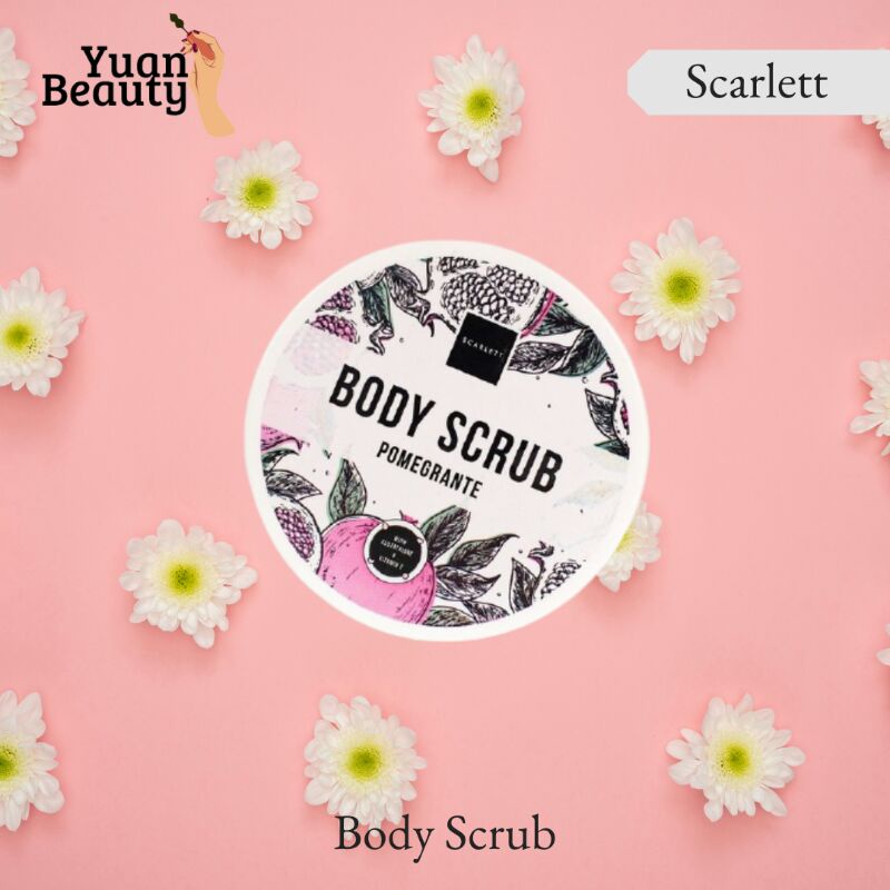 Body Scrub Pomegrante Scarlett Original by Felicya Angelista