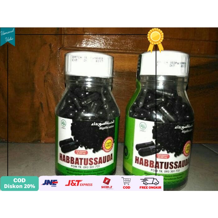 

◾COD◾ HABBATUSSAUDA SERBUK 210 Kapsul HNU Habbasyi Niaga Utama | Kurma Ajwa