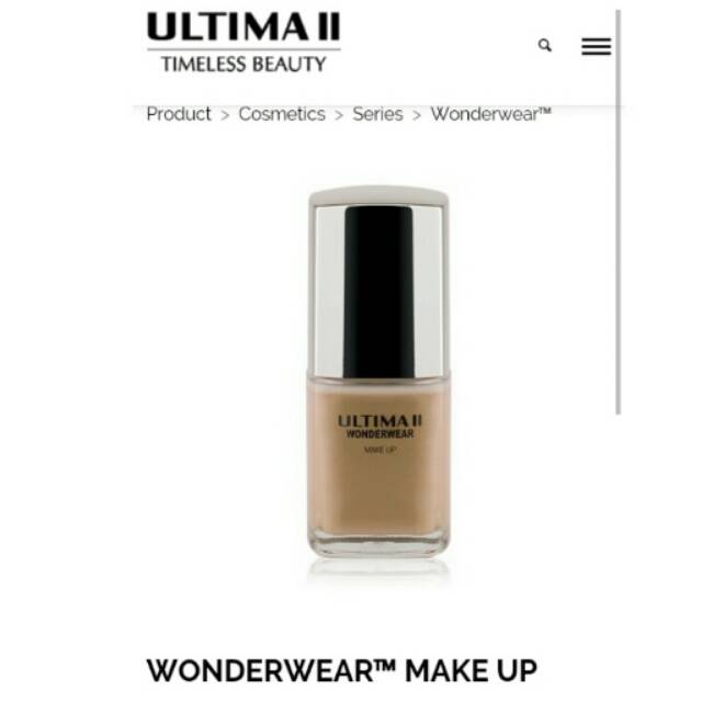 Ultima wonderwear liquid foundation