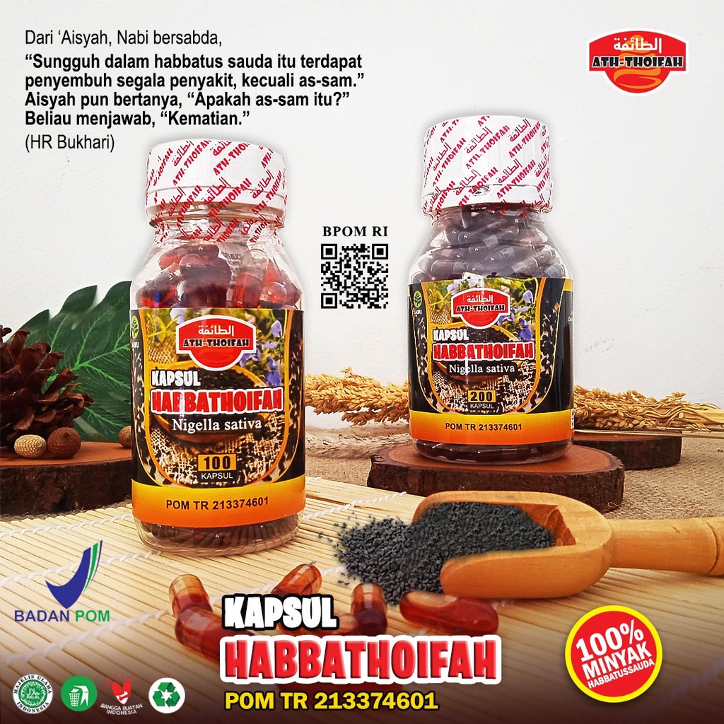 

kapsul minyak habatusauda habasyi 100pcs