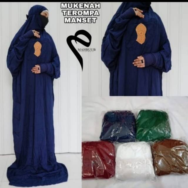 Mukena Terompa Jumbo Manset Mukena Hadramaut Warna Zainab Collection