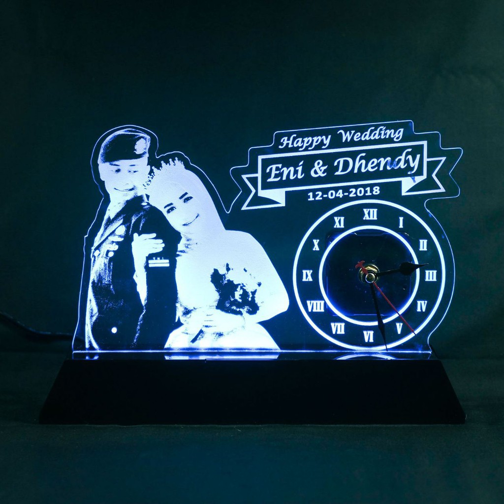 Vandel Jam Akrilik LED/ Vandel Akrilik LED Custom/ Plakat Akrilik LED/ Plakat Akrilik LED Custom/ Pl