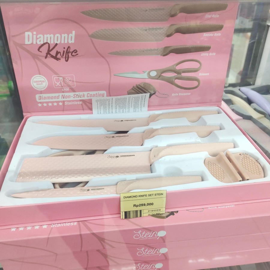 Pisau set steinless diamond knife