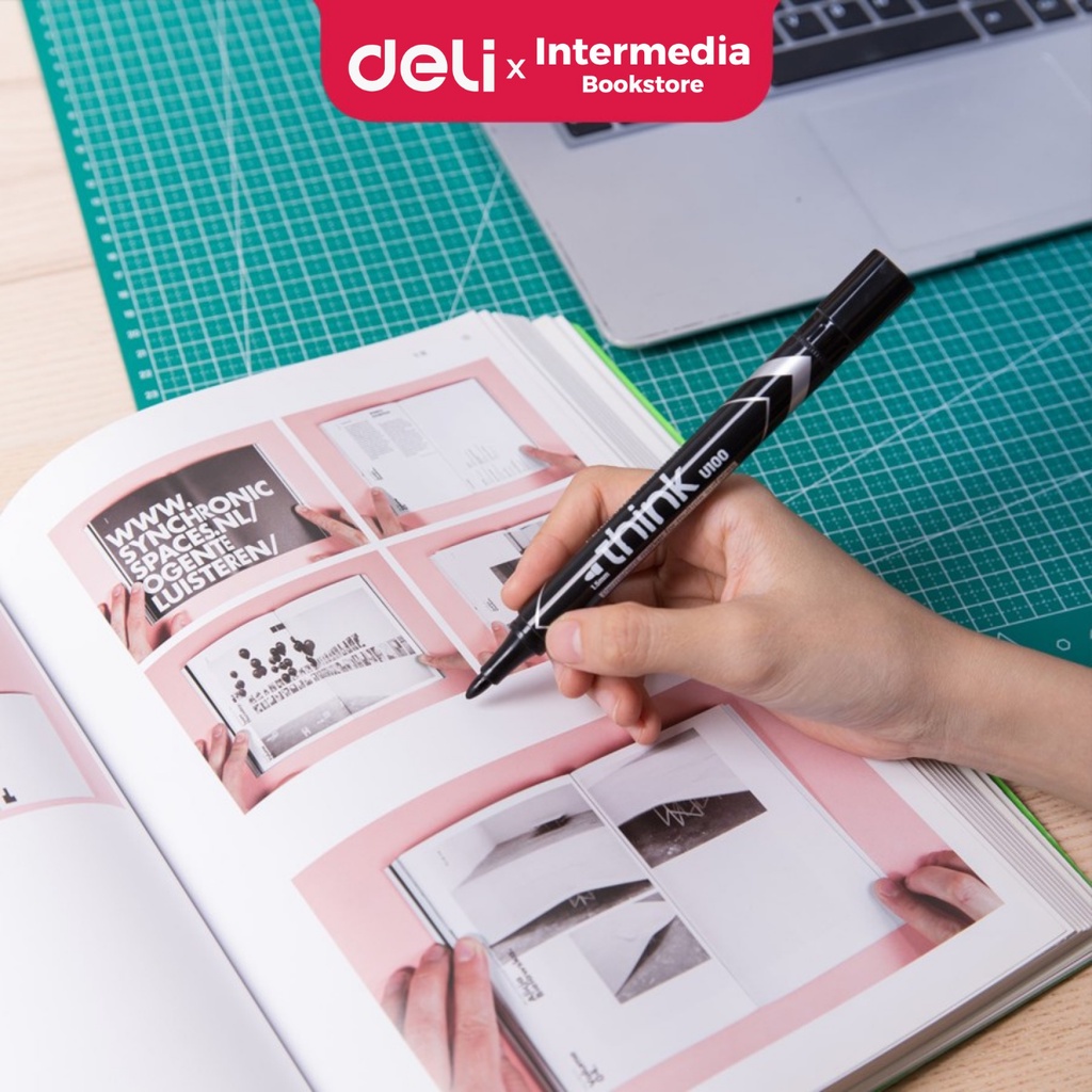 

Deli EU00120 Dry Erase Marker/Spidol Whiteboard - Hitam