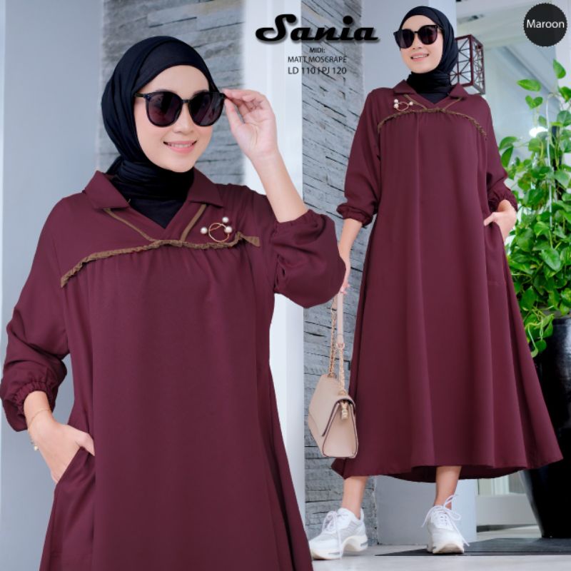 Midi Dress polos - Sania Midi dress - Fuji Midi - Marcella Midi Original Shofiya (GGS)