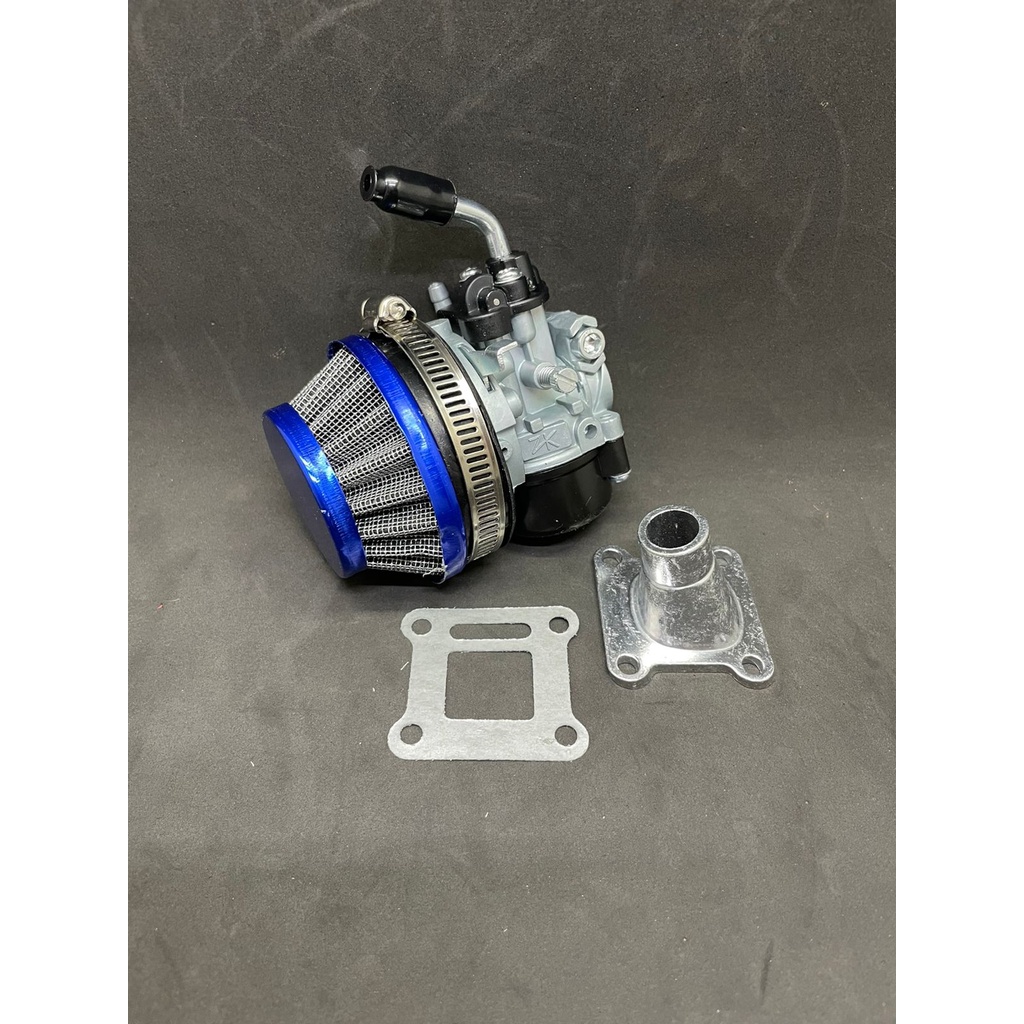 Karbulator Racing 14mm Skep Kotak Mini Gp - Mini Trail - Mini ATV 50cc 2Tak-BIRU