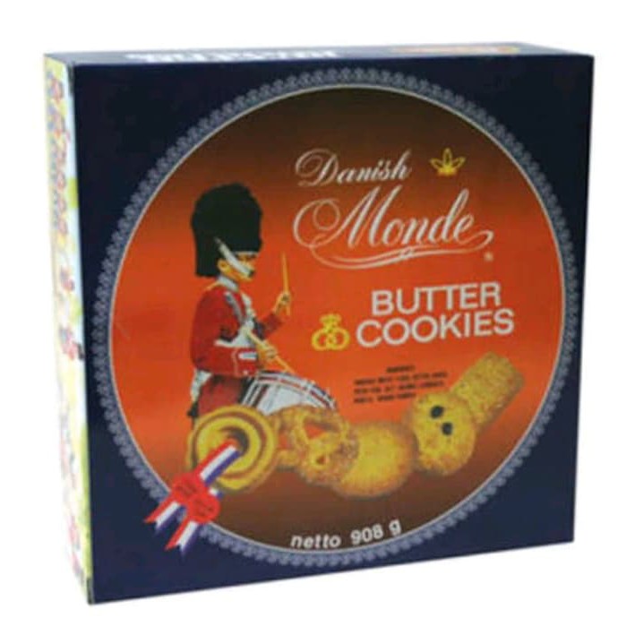 

MONDE BUTTER COOKIES 908 GRAM 1 KARTON ISI 6 TIN