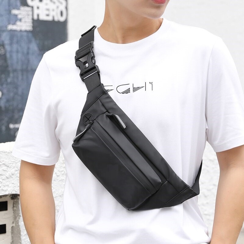 Waistbag Pria Waterproof Tas Selempang Pria Import Anti Air