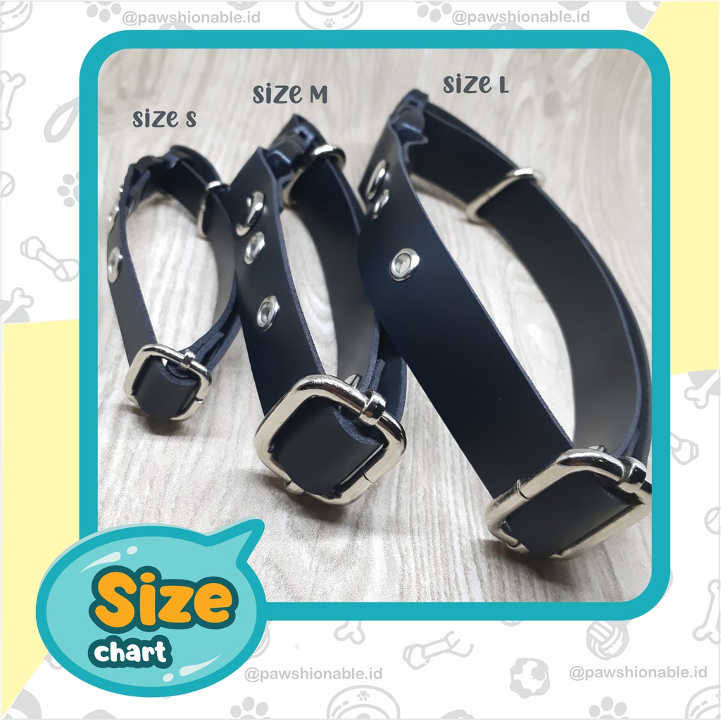 K13 - Kalung Custom Nama Kucing Anjing Murah Inisial Huruf PU Leather/Kulit Sintetis