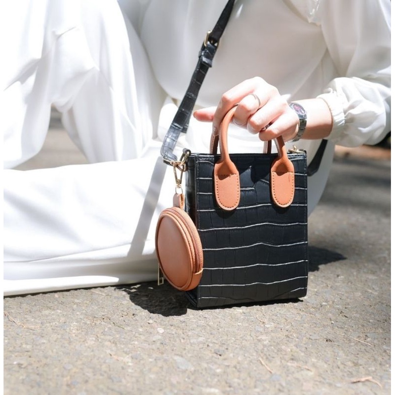 luna bag tas selempang wanita tas croco free pouch