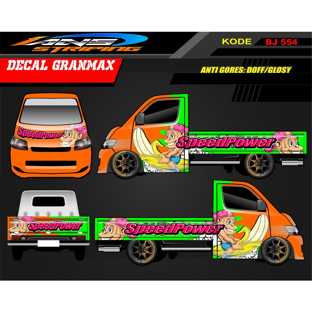 DECAL MOBIL GRANMAX PICK UP / STIKER GRANMAX / DECAL MOBIL PICK UP