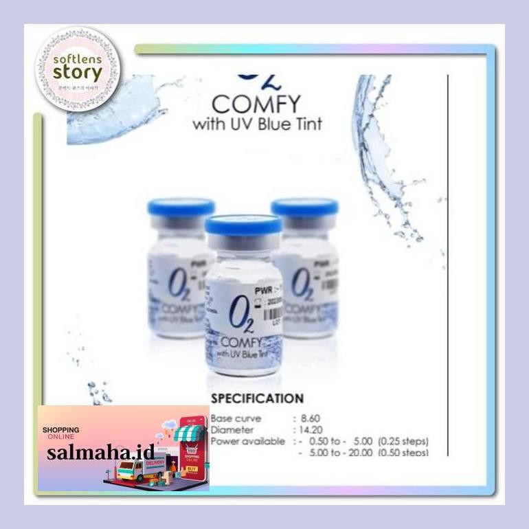 

T3Tky0Xs1 O2 Comfy Clear Bening Tahunan - 1/2 Pasang L4Htxnne