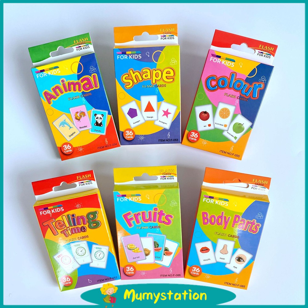 Mumystation Flash Card Edukasi anak / kartu pintar anak English