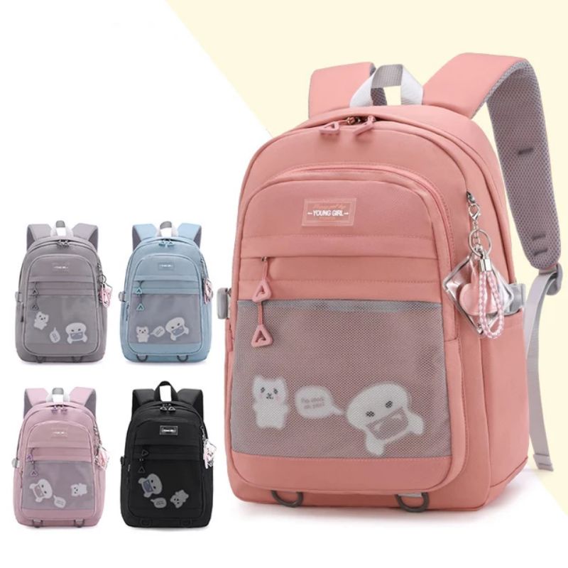 New Ransel anak perempuan kapasitas besar ghost cesper