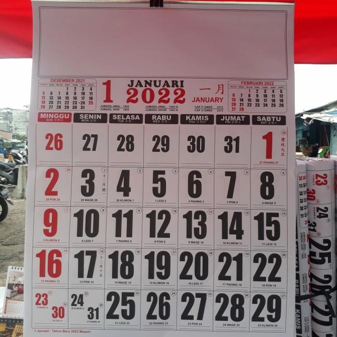 

Ready stock] Kalender kerja jumbo thn 2022 12 lembar