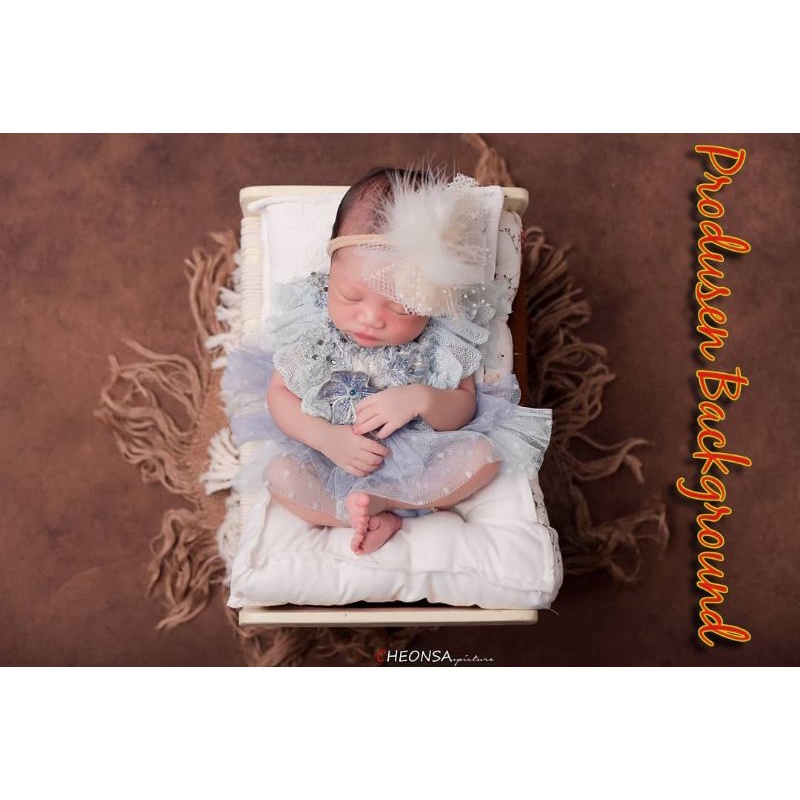 Newborn Baby Photography Background Alas Foto Studio Abstrak Coklat