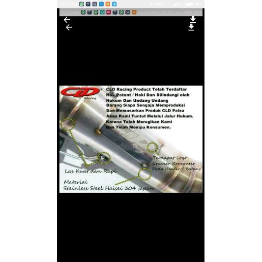 KNALPOT CLD C3 MONSTER NEW BEAT Berkualitas