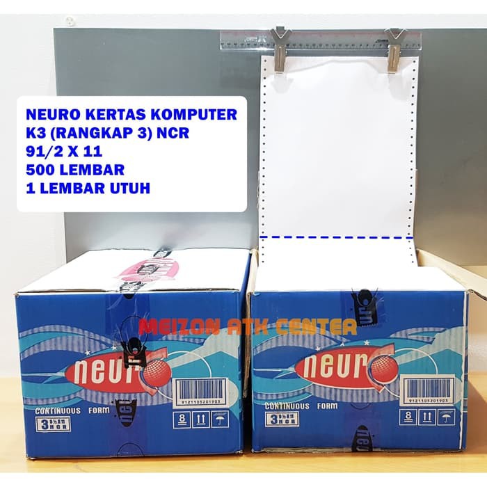 

Langsung Order Continous Form 91/2 x 11 3 Ply ( K3 Neuro ) NCR / Kertas Komputer Berkualitas