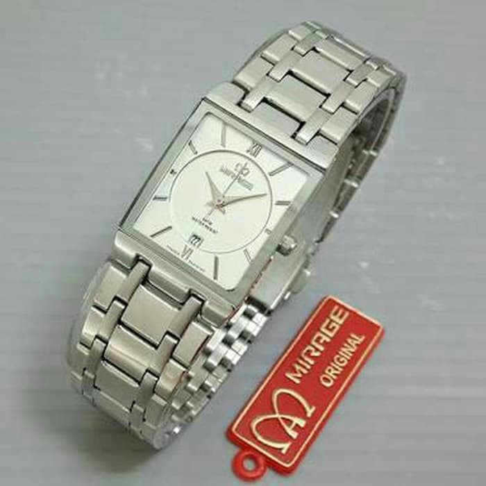 Jam Tangan Wanita Merk Mirage Rantai Putih