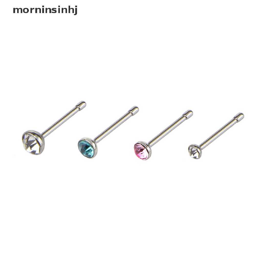 Mornin 20pcs / Set Cincin Tindik Hidung / Tulang Rawan Telinga / Tubuh Hias Kristal