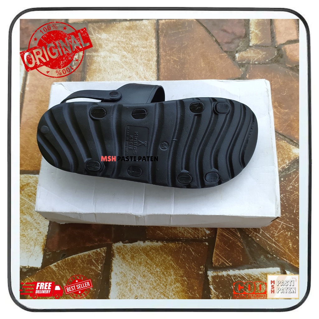 Sandal tali belakang pria Sandal rangke Sandal karet Sandal gunung karet ori kinbos k9678 size 40-44