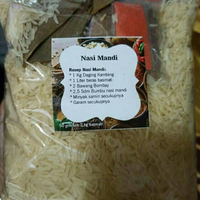 

Basmati 1kg + bumbu kering + serbuk safron