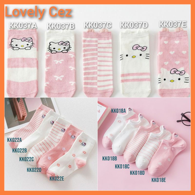 Kaos Kaki Hello Kitty Lucu