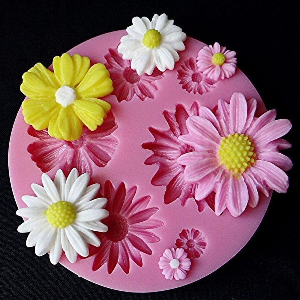 Bunga Matahari Daisy Populer New Bakeware Sugarcraft Mawar Fondant