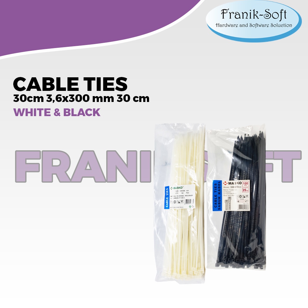 Kabel tali ties sabuk 30cm sabuk 3,6x300 mm 30 cm masko