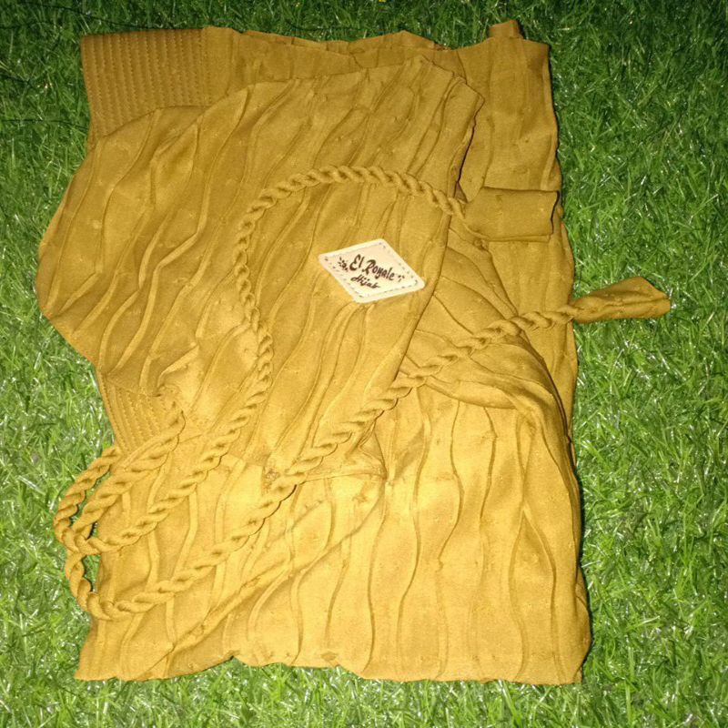 NURI (Plisket gelombang tali Rara full belakang)ORI Elroyale hijab-Olive