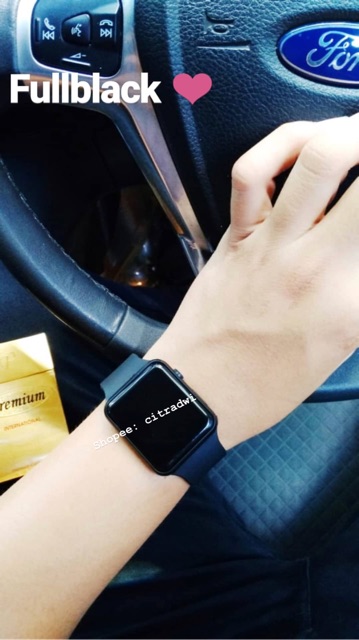 Jam tangan look / BLACK FULL-6