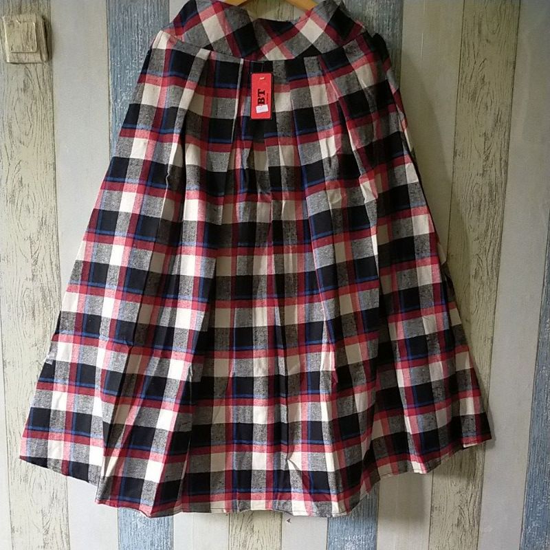 ROK FLANEL IMPORT PANJANG/ROK KOTAK FLANEL PANJANG/ROK FLANEL IMPORT MURAH/ROK SEMIWOL-Pict 9