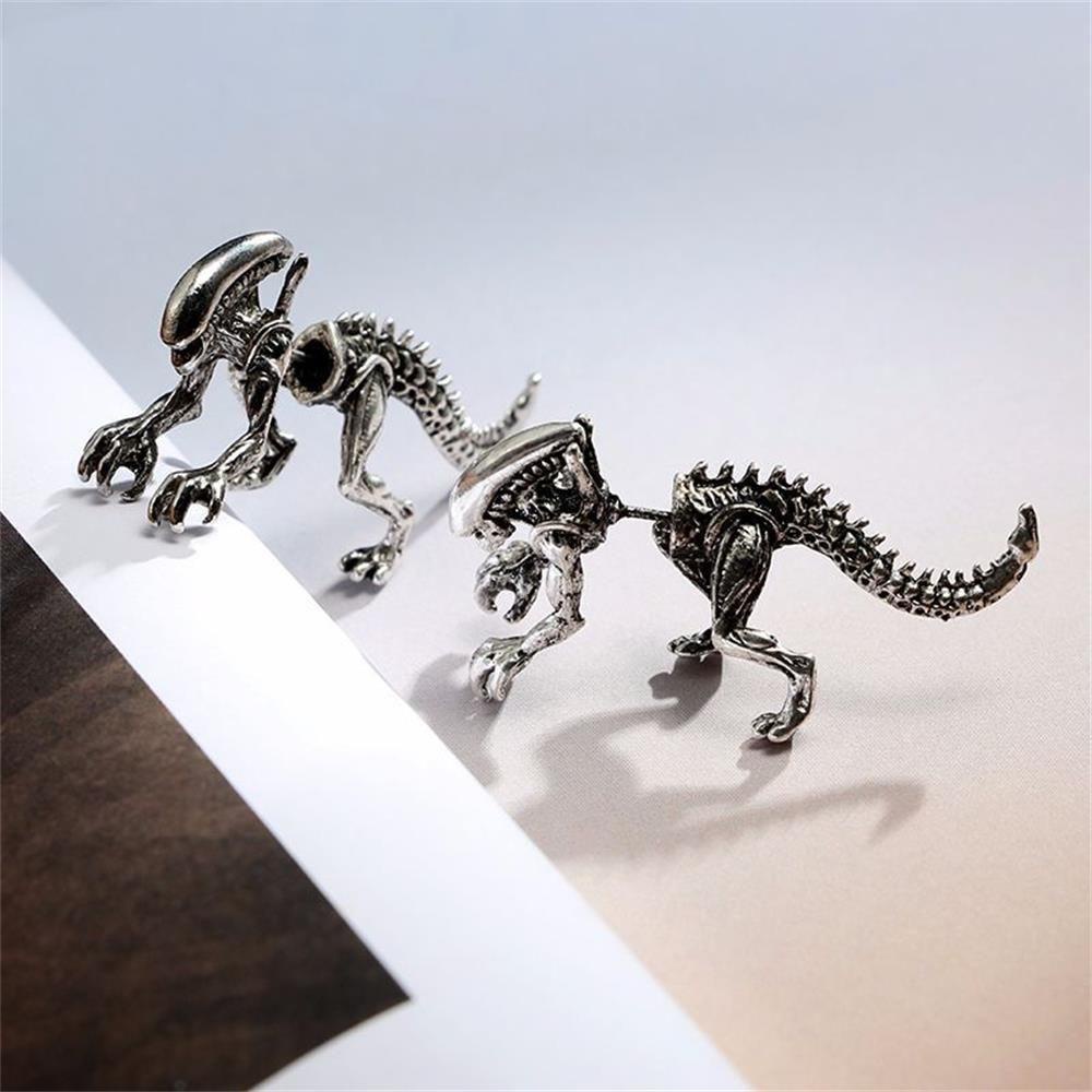 TOP 1pc /2PCs Anting Dinosaurus Hadiah Tyrannosaurus Naga Monster